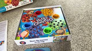 Review Hasbro Gaming Hi Ho CherryO Board Game Amazon Exclusive [upl. by Acyssej]