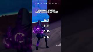 Fortnite Trivia How many seasons were there in Chapter 2 fortnitetrivia trivia fortnite [upl. by Lednor169]