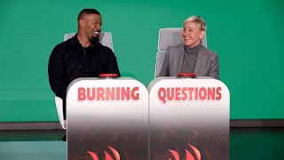 Jamie Foxx Answers Ellen’s ‘Burning Questions’ [upl. by Tremain]