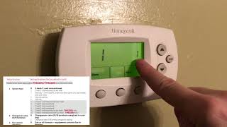 How to program a Honeywell FocusPro TH6000 series thermostat [upl. by Polloch]