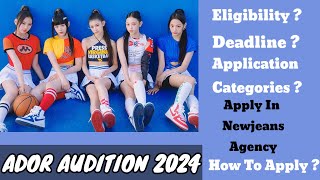 ADOR AUDITION 2024  KPOP AUDITION kpop audition hybe [upl. by Atiran]