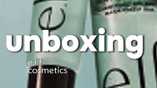 Unboxing elf cosmetics [upl. by Eimmaj959]