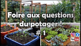 POTAGER  Réponse à vos Questions  Compost  fumier  Tomate  Courge et   FAQ 1 [upl. by Liw]