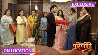 Parineetii  On Location  Sanju Aur Neeti Ke Sagai Ka Invitation Pari Ko Laga Jhatka [upl. by Adiene]