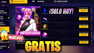 🎁 FECHA 7 ANIVERSARIO 2024 CON REGALOS GRATIS EN LA NUEVA ACTUALIZACION FREE FIRE LATAM FF [upl. by Lianna]