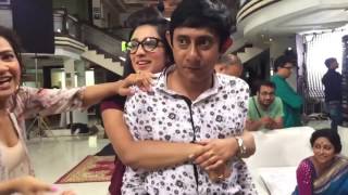 Abhimaan er shooting e subhashree ganguly [upl. by Tichonn]