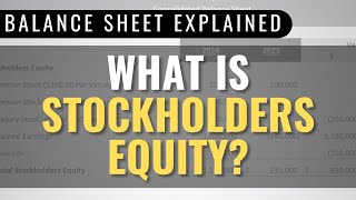 5 Examples of Stockholders Equity Balance Sheet Analysis [upl. by Marijn]