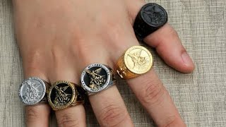 St Michael men’s ring yes another one lol [upl. by Ahsilif]