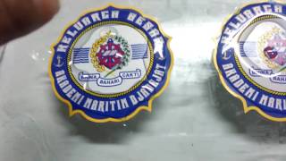 Resin Bening Lentur di Sticker Printing  Cara Manual Meneteskan Resin [upl. by Medrek]