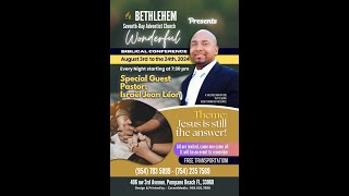 Bethlehem Haitian SDA Church  Jesus is still the answer crusade  Paster Israël Jean Léon 082024 [upl. by Anirroc]