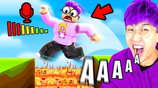 Can We Beat This ROBLOX VOICE CONTROL OBBY FUNNY MOMENTS [upl. by Trahern]