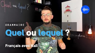 Quel ou lequel  Quelle ou laquelle  Comment prononcer lesquels et lesquelles [upl. by Nirrek]