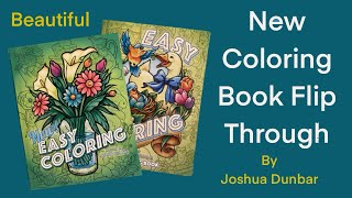 New Coloring Book Flip through by Artist Joshua Dunbar coloring coloringbookflipthrough [upl. by Lewiss]