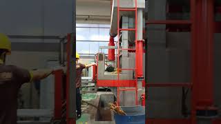 Sandblasting processing of aluminum window and door profiles aluminumfactory aluminumextrusion [upl. by Alyhc651]