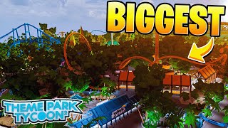 Theme Park Tycoon 2s BIGGEST Park [upl. by Eilatam]