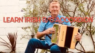 How to play THE LITTLE STACK OF WHEAT on bc button accordion  Irish hornpipe [upl. by Elleynod]