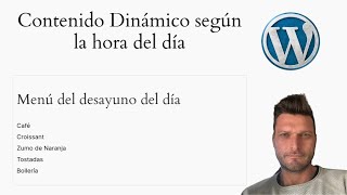 ✅ Contenido Dinámico según la Hora del Día en WordPress Sin Plugins [upl. by Heinrich463]