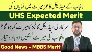 UHS Expected Merit 2023  UHS Merit Lists 2023  MDCAT 2023 Latest News [upl. by Marella]