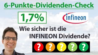 INFINEON Aktie Wie sicher ist die Dividende  6PunkteDividendenAnalyse [upl. by Chantalle]