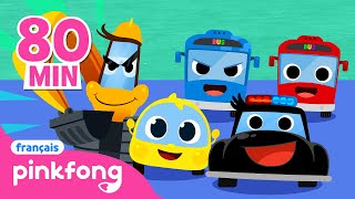 🚗Chansons des Voitures  Comptines  Pinkfong Baby Shark en français  Chansons pour Enfants [upl. by Annaehr]