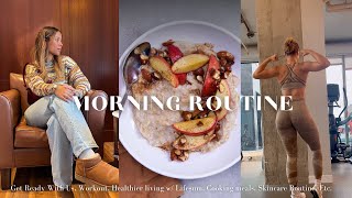 MORNING ROUTINE after finals get ready with us workouts make breakfast etc [upl. by Rorke]