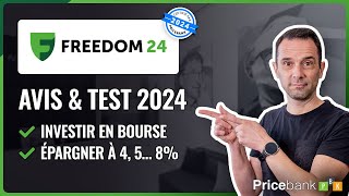 🔎Avis 2024 Freedom24  Investir en Bourse et Épargner Sans Risque à 8 Estce Possible  TUTO [upl. by Rialb468]