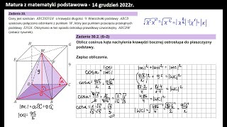 Zad 302 Stereometria Cosinus kata alfa [upl. by Jacie]