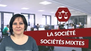 La société  les sociétés mixtes  Droit  digiSchool [upl. by Ahsyia767]