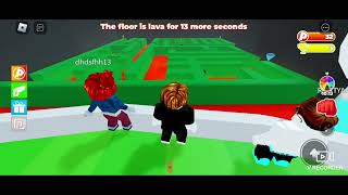 THE FLOOR IS LAVA GAME IN ROBLOX [upl. by Nalla815]