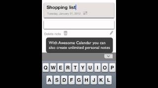 Awesome Calendar for iOS iPhone iPod Touch iPad [upl. by Cirted]