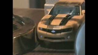 Transformers  Bumblebee vs Barricade stopmotion [upl. by Caundra653]