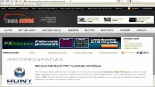 CONSULTAR RUNT POR PLACA COLOMBIA [upl. by Adnimra]