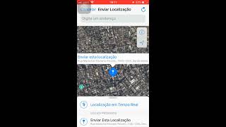 Como enviar localização pelo whatsapp de outro lugar [upl. by Leopoldine]