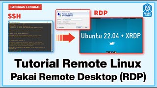 TUTORIAL INSTALL XRDP UBUNTU 2204  CARA REMOTE DESKTOP UBUNTU VPS  ENABLE REMOTE DESKTOP UBUNTU [upl. by Nodlehs]