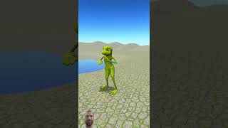 Frog Dance Meme Cartoon AnimationCrazy Frog Dance Song shorts [upl. by Lacey]