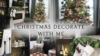 Christmas decorate with me  Small living room decor ideas Christmas 2023 [upl. by Conti]