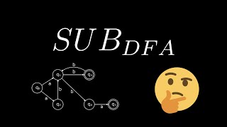 How to check if a DFA satisfies a specification SUBDFA [upl. by Jenica]