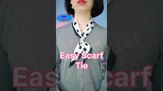 Easy Neck Scarf Tieshortsshortstylewaar [upl. by Aihsi]