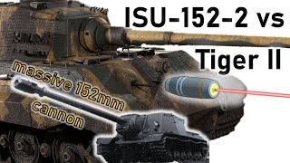 SIZE MATTERS  Super ISU1522 vs TIGER II  152mm BL10 Armour Penetration Simulation [upl. by Hatnamas36]