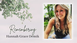 Funeral Service for Hannah Grace Demik [upl. by Arturo]