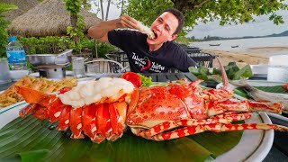 Best Seafood in Phuket 🇹🇭 GIANT LOBSTER  Crab Curry in Phuket Thailand [upl. by Womack]