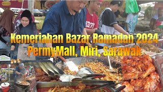 Kemeriahan Bazar Ramadan Permy Mall Miri Sarawak 2024 [upl. by Ahseekal]