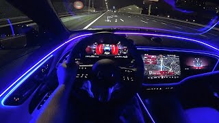 The New Mercedes E Class 2024 Test Drive at NIGHT [upl. by Ailaham]