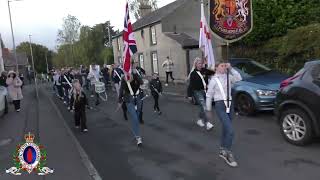 Lisburn Fusiliers FB  Dunmurry Protestant Boys FB Parade 220923 [upl. by Einalem]