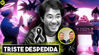 Gokú Llora la Muerte de Akira Toriyama Así Fue La Emotiva Despedida Del Creador de Dragon Ball [upl. by Ellecrad]