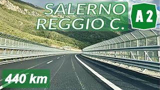 A2 Autostrada del Mediterraneo  SALERNO  REGGIO CALABRIA  Percorso completo [upl. by Garaway986]