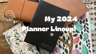 My 2024 Planner Lineup  What Am I Using for 2025  Sterling Ink Hobonichi Travelers Notebook [upl. by Huston]