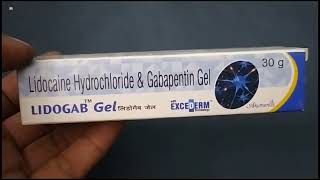 LIDOGAB Gel  Lidocaine Hydrochloride amp Gabapentin Gel  LIDOGAB Gel Uses Side effects benefits Dose [upl. by Ynnam]