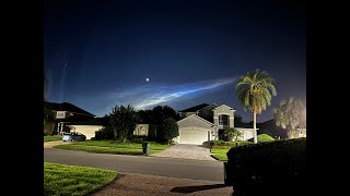 Falcon 9 Jellyfishing effect  Jacksonville Florida [upl. by Hoi941]