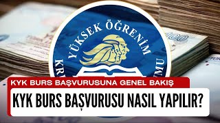 Kyk Burs Başvurusu Nasıl Yapılır [upl. by Pergrim]